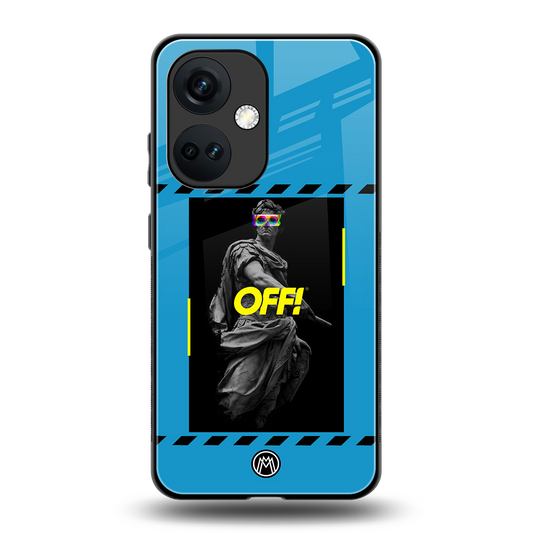 groovy caesar back phone cover | glass case for oneplus nord ce 3
