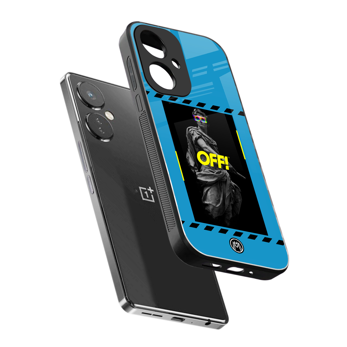 groovy caesar back phone cover | glass case for oneplus nord ce 3