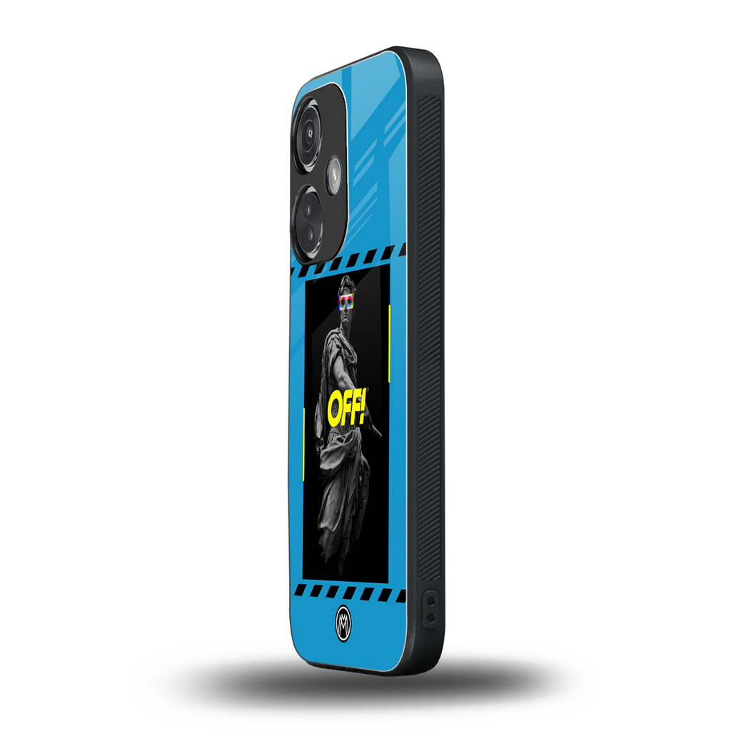 groovy caesar back phone cover | glass case for oneplus nord ce 3