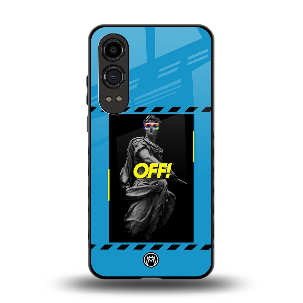 groovy caesar back phone cover | glass case for oneplus nord ce 4 lite