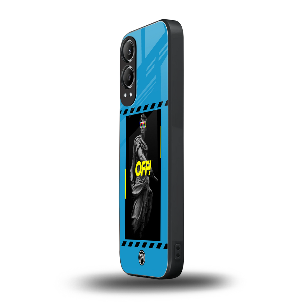 groovy caesar back phone cover | glass case for oneplus nord ce 4 lite