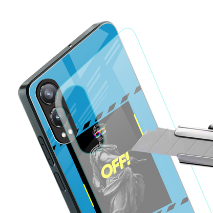groovy caesar back phone cover | glass case for oneplus nord ce 4 lite
