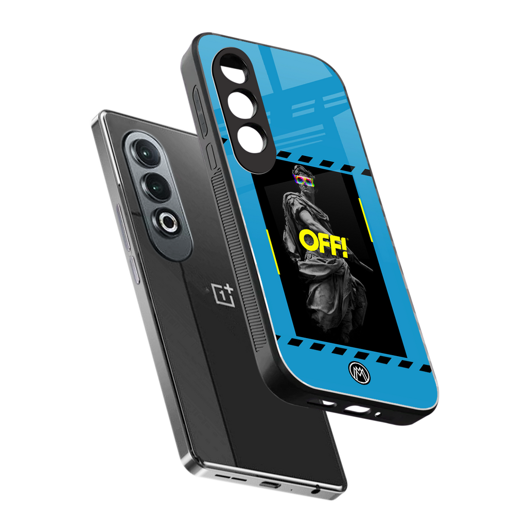 groovy caesar back phone cover | glass case for oneplus nord ce 4