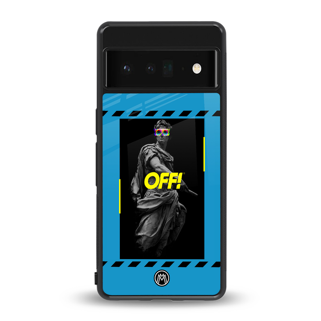groovy caesar back phone cover | glass case for google pixel 6 pro