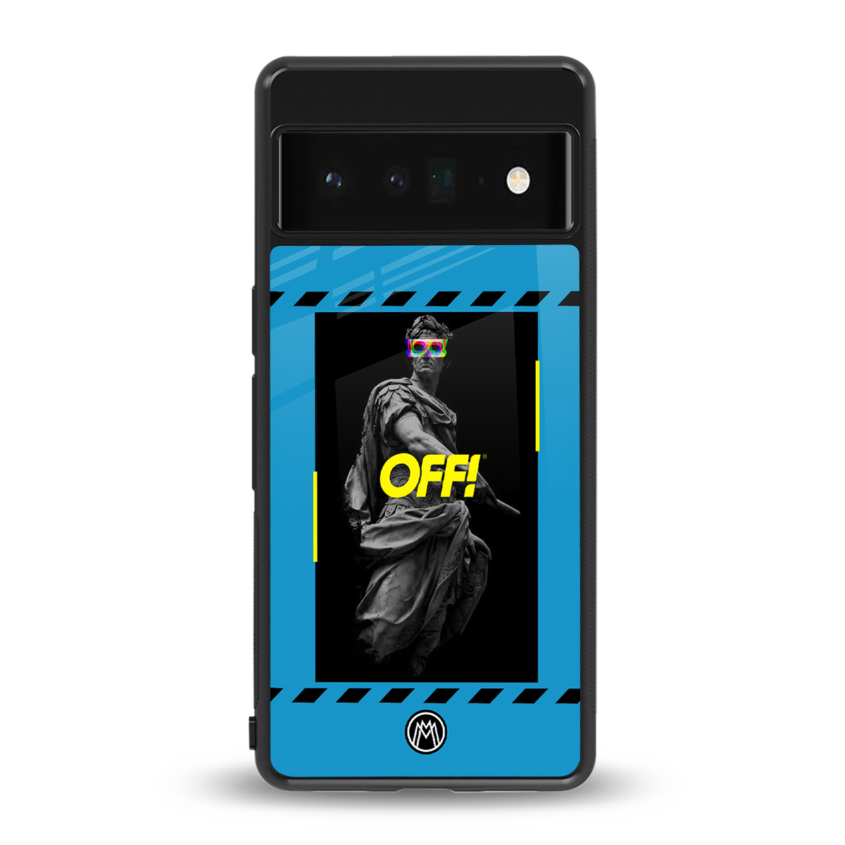 groovy caesar back phone cover | glass case for google pixel 6 pro