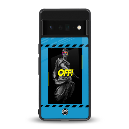groovy caesar back phone cover | glass case for google pixel 6 pro