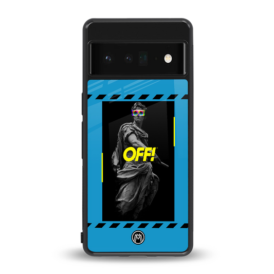 groovy caesar back phone cover | glass case for google pixel 6 pro