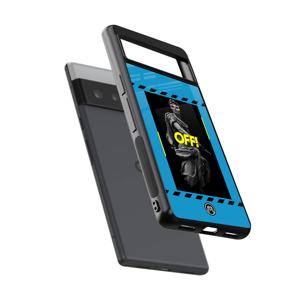 groovy caesar back phone cover | glass case for google pixel 6 pro
