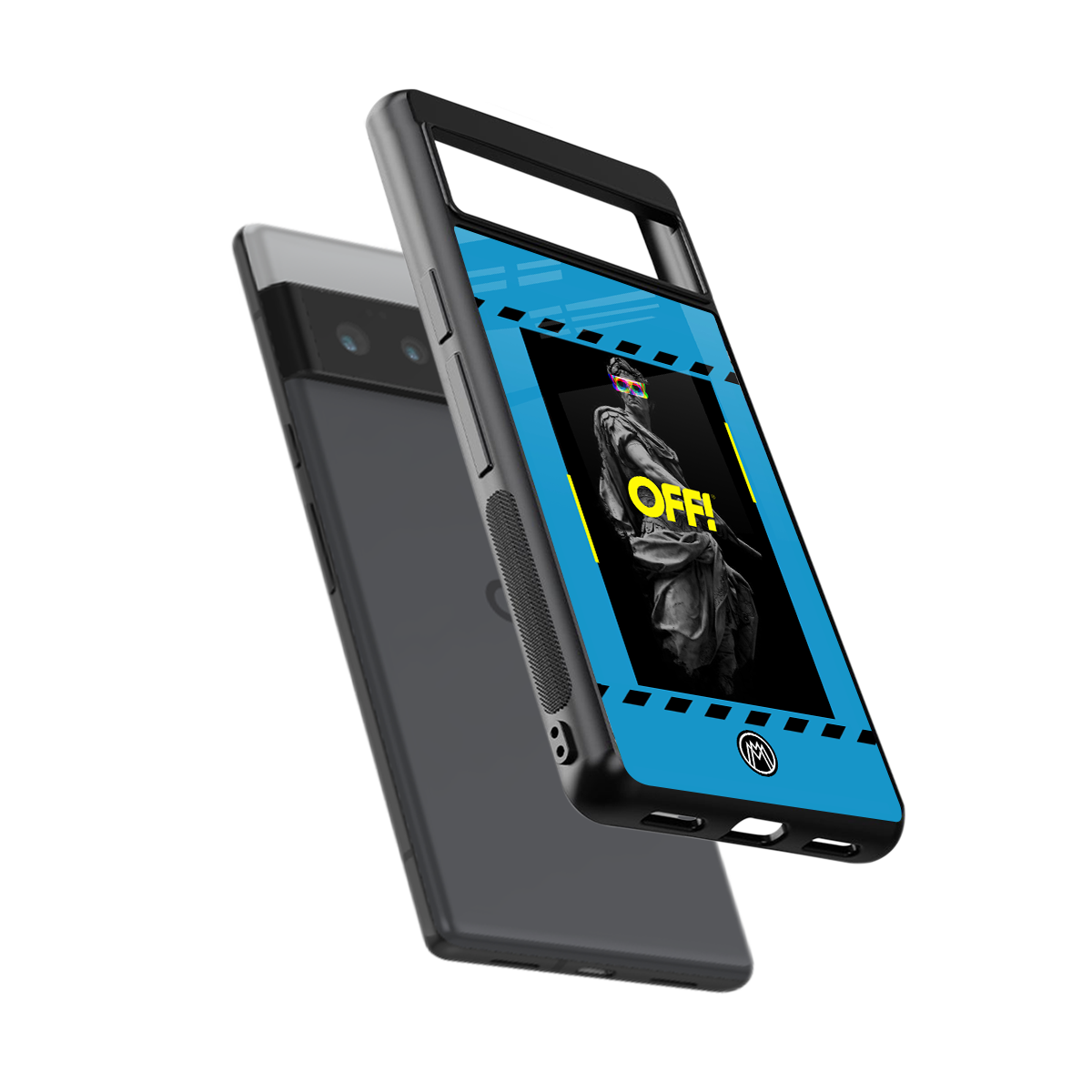 groovy caesar back phone cover | glass case for google pixel 6 pro