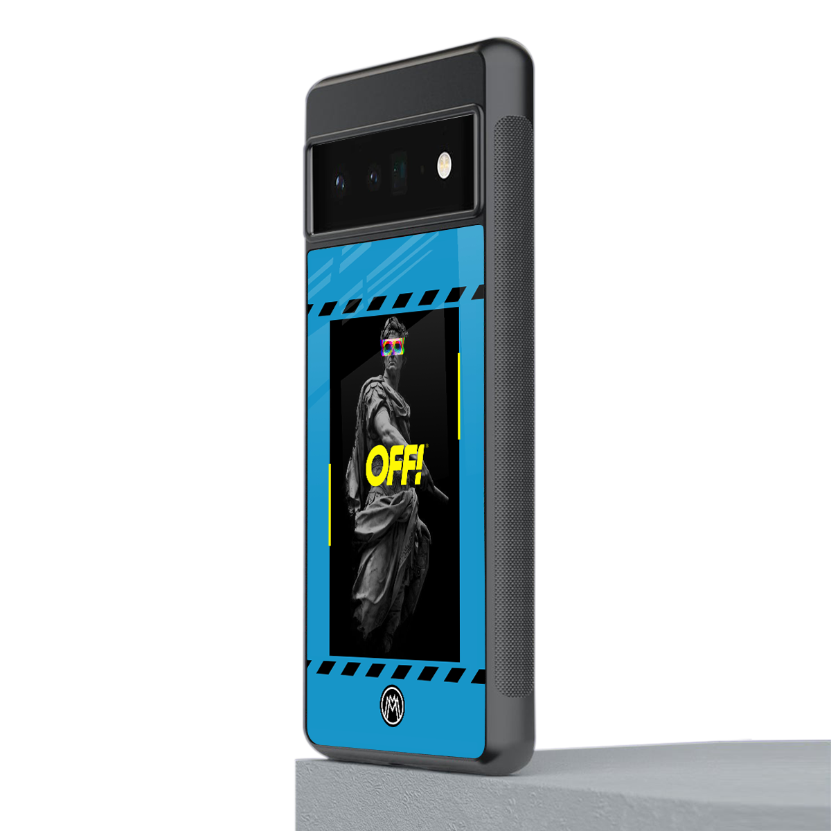 groovy caesar back phone cover | glass case for google pixel 6 pro