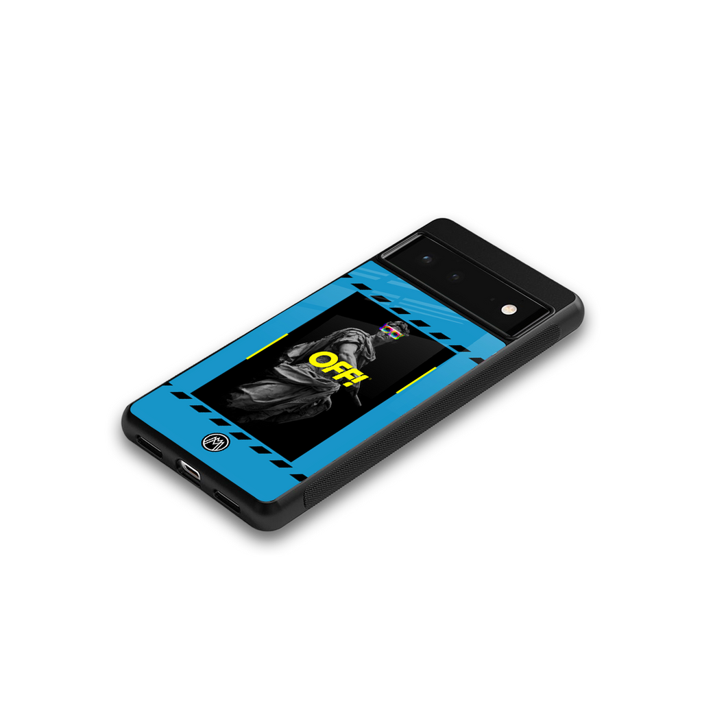 groovy caesar back phone cover | glass case for google pixel 6