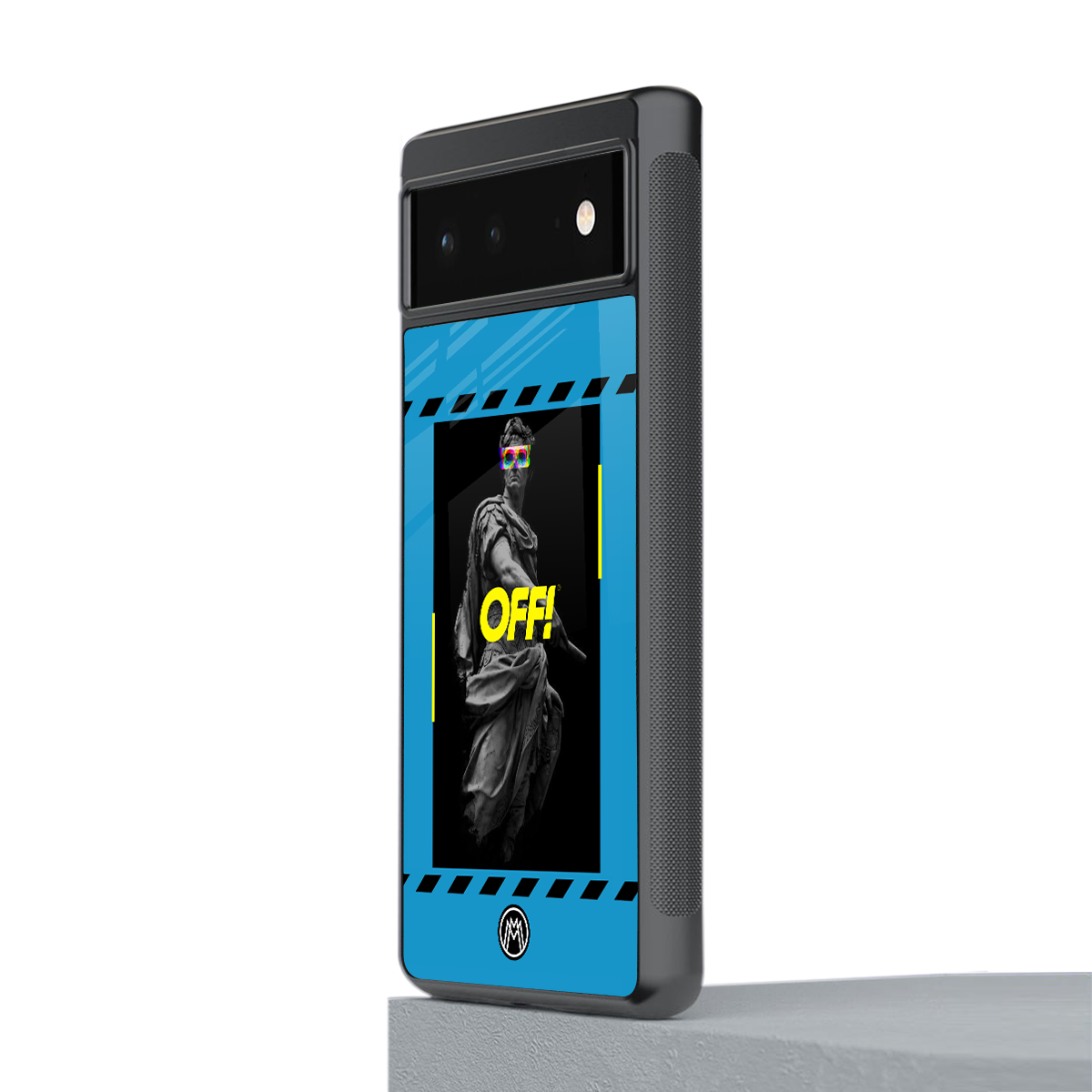 groovy caesar back phone cover | glass case for google pixel 6