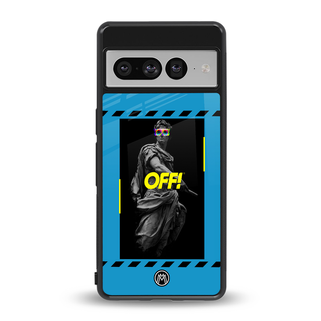 groovy caesar back phone cover | glass case for google pixel 7 pro