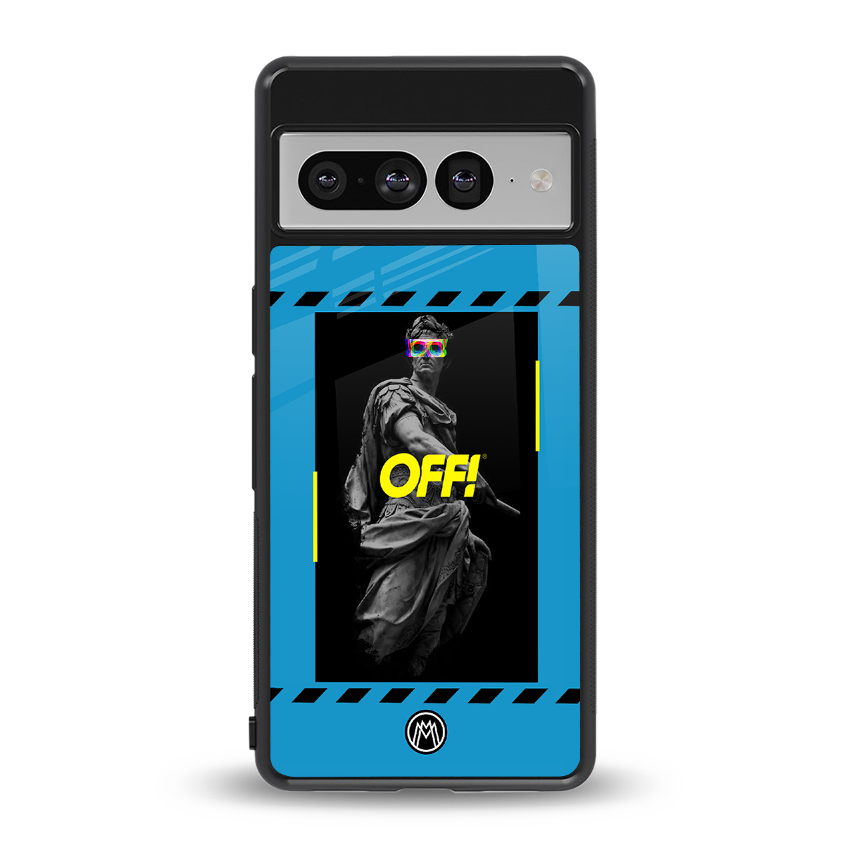 groovy caesar back phone cover | glass case for google pixel 7 pro