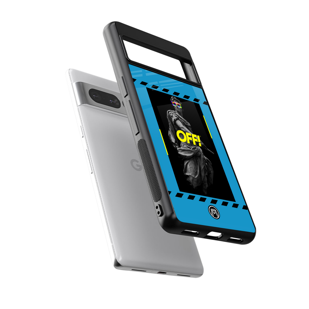 groovy caesar back phone cover | glass case for google pixel 7 pro