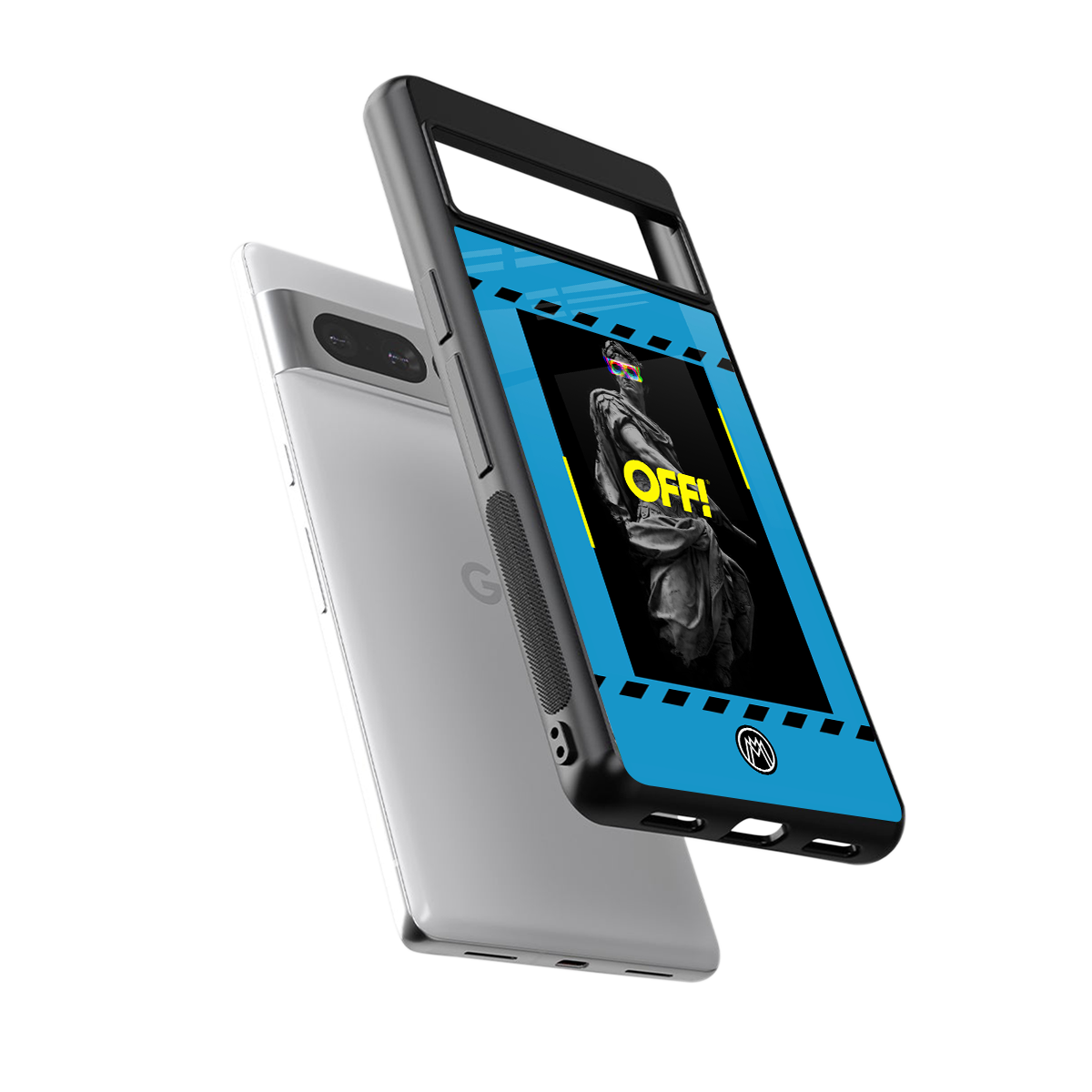groovy caesar back phone cover | glass case for google pixel 7 pro
