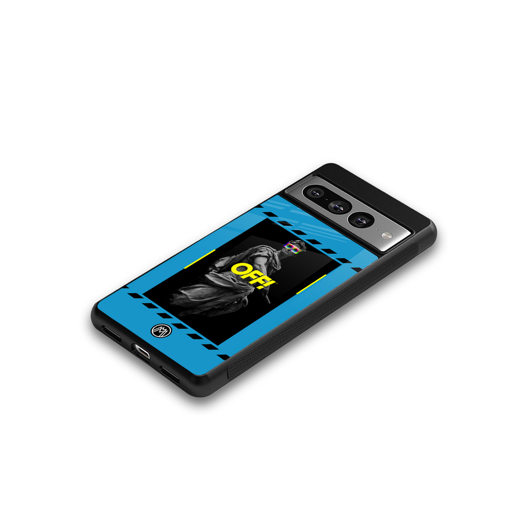 groovy caesar back phone cover | glass case for google pixel 7 pro