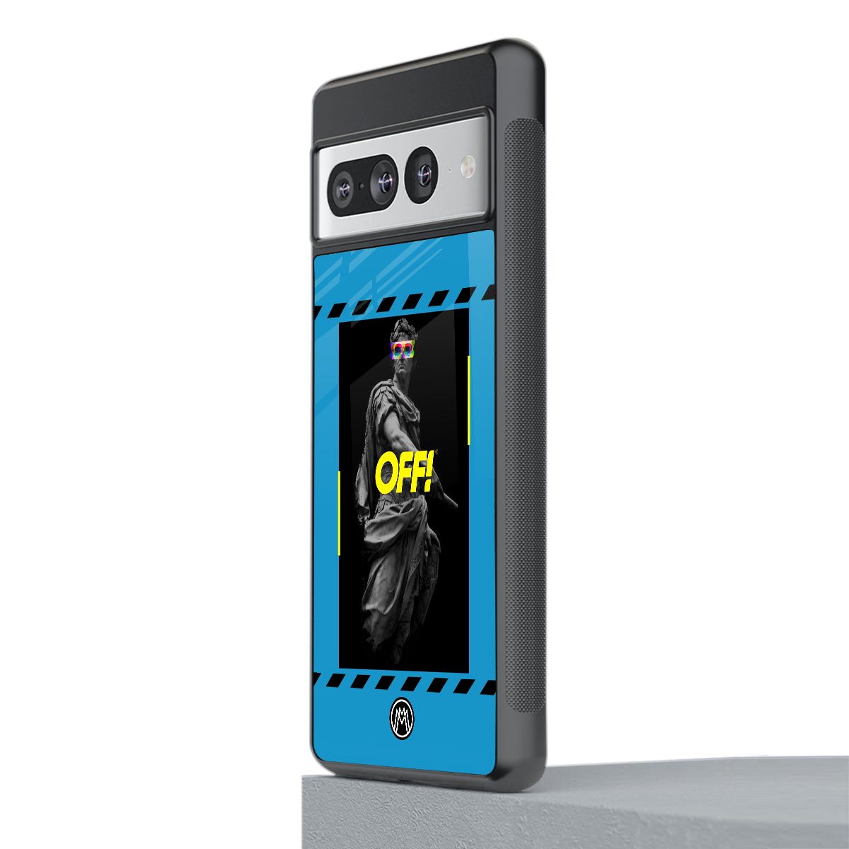 groovy caesar back phone cover | glass case for google pixel 7 pro