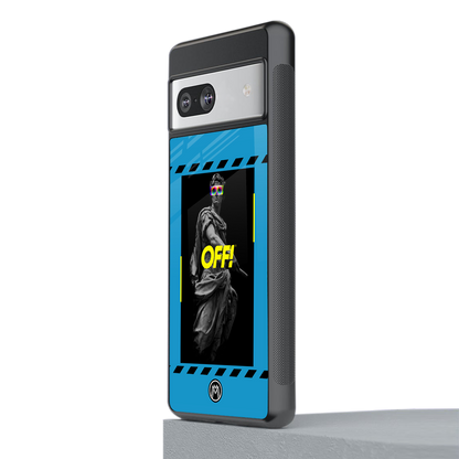 groovy caesar back phone cover | glass case for Google Pixel 7A