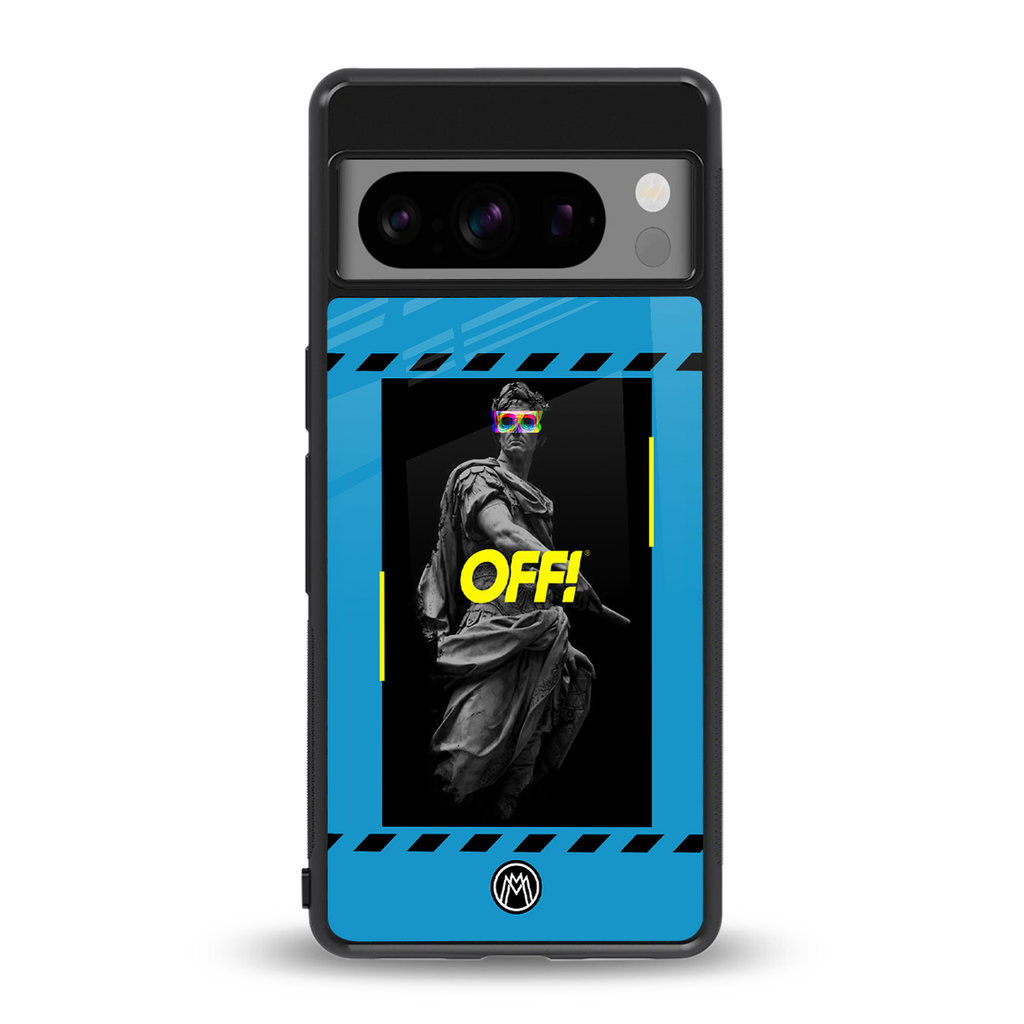 groovy caesar back phone cover | glass case for google pixel 8 pro