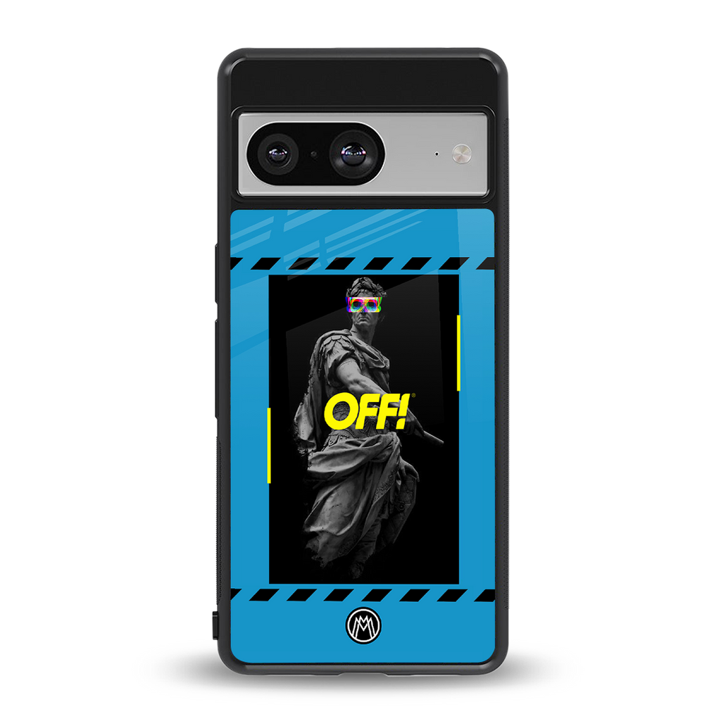 groovy caesar back phone cover | glass case for Google Pixel 8