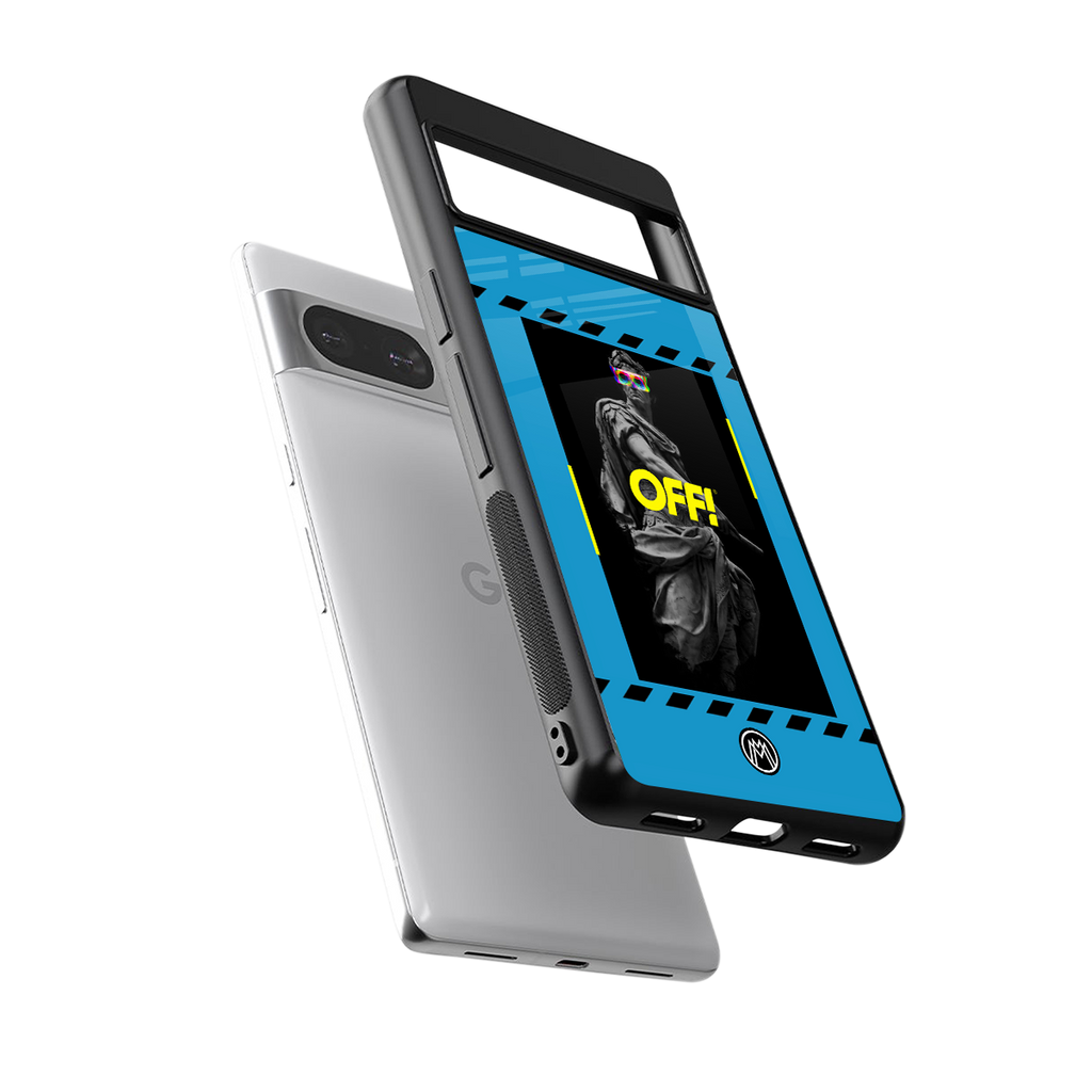 groovy caesar back phone cover | glass case for Google Pixel 8