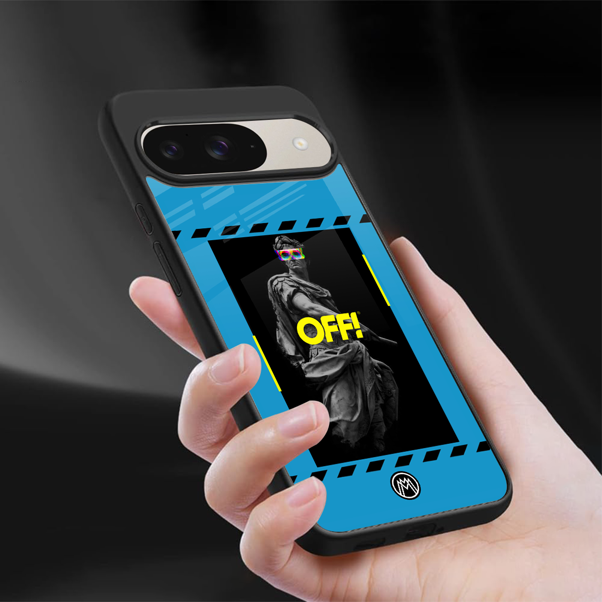groovy caesar back phone cover | glass case for google pixel 9