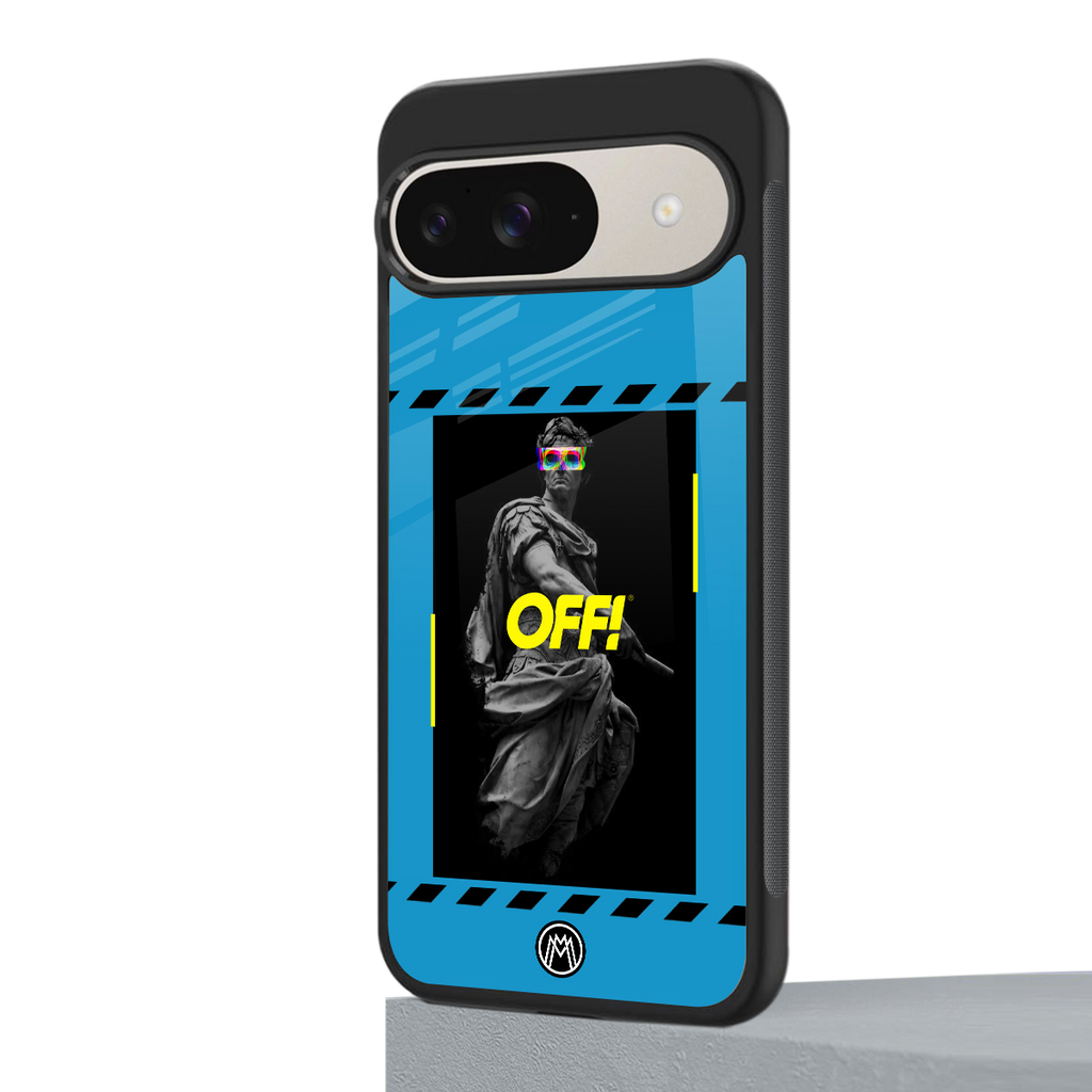 groovy caesar back phone cover | glass case for google pixel 9