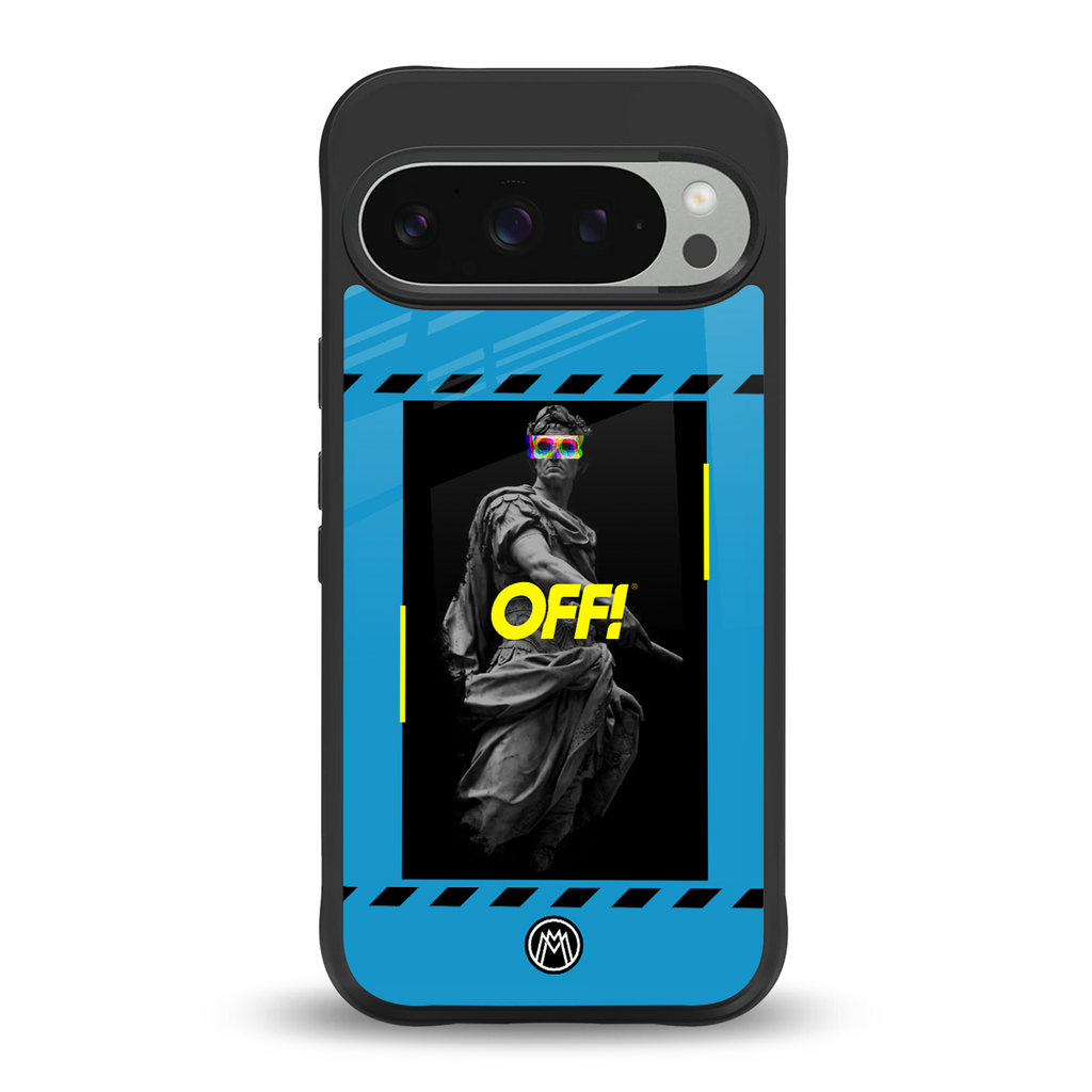 groovy caesar back phone cover | glass case for google pixel 9 pro xl