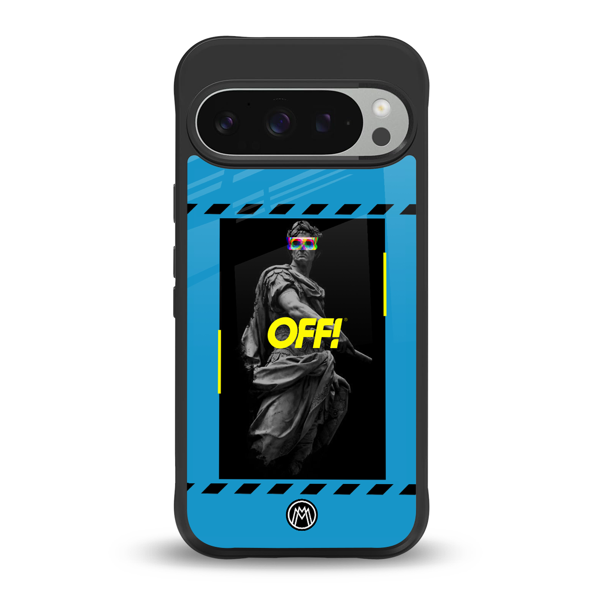 groovy caesar back phone cover | glass case for google pixel 9 pro xl