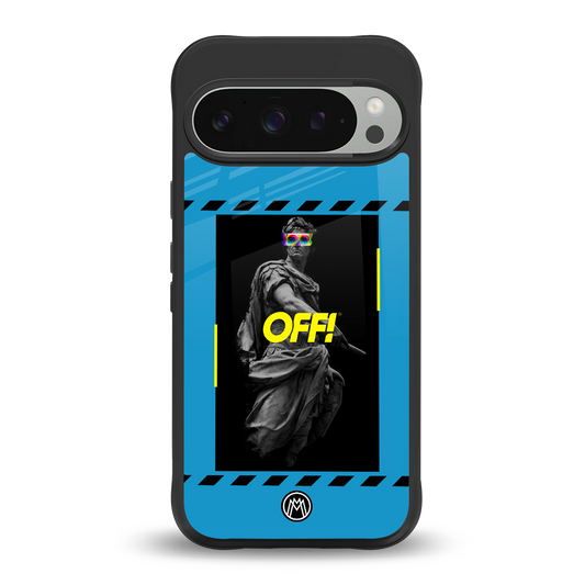 groovy caesar back phone cover | glass case for google pixel 9 pro xl