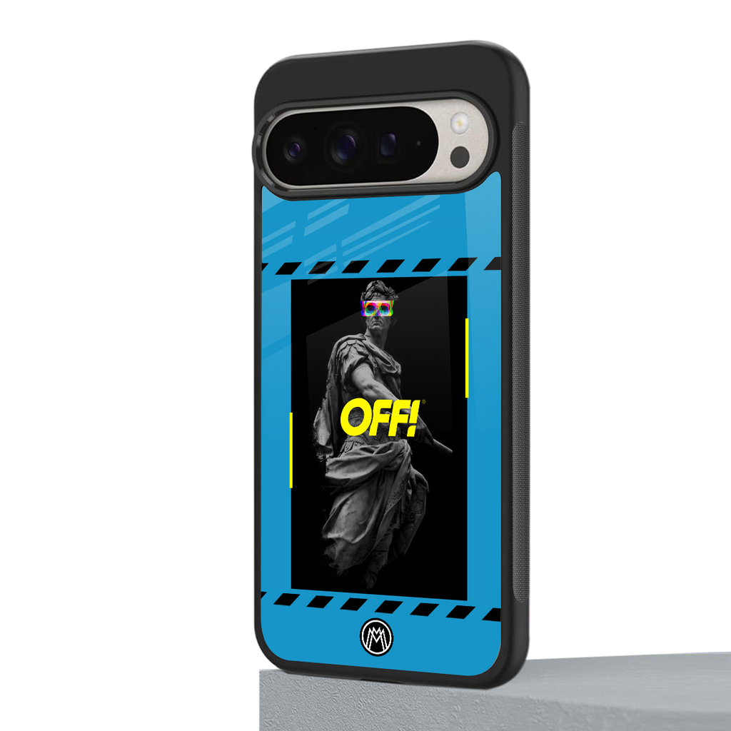 groovy caesar back phone cover | glass case for google pixel 9 pro