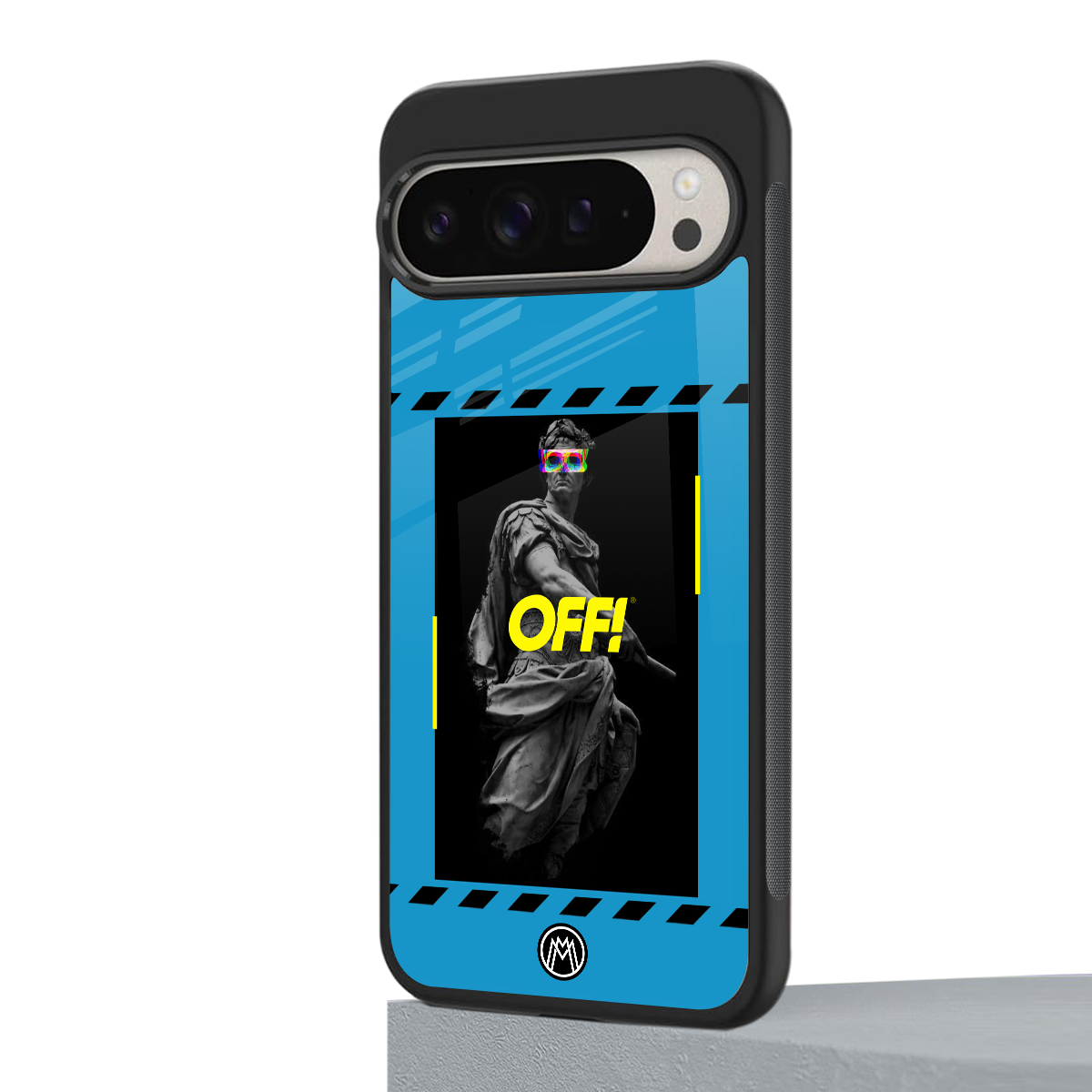groovy caesar back phone cover | glass case for google pixel 9 pro xl