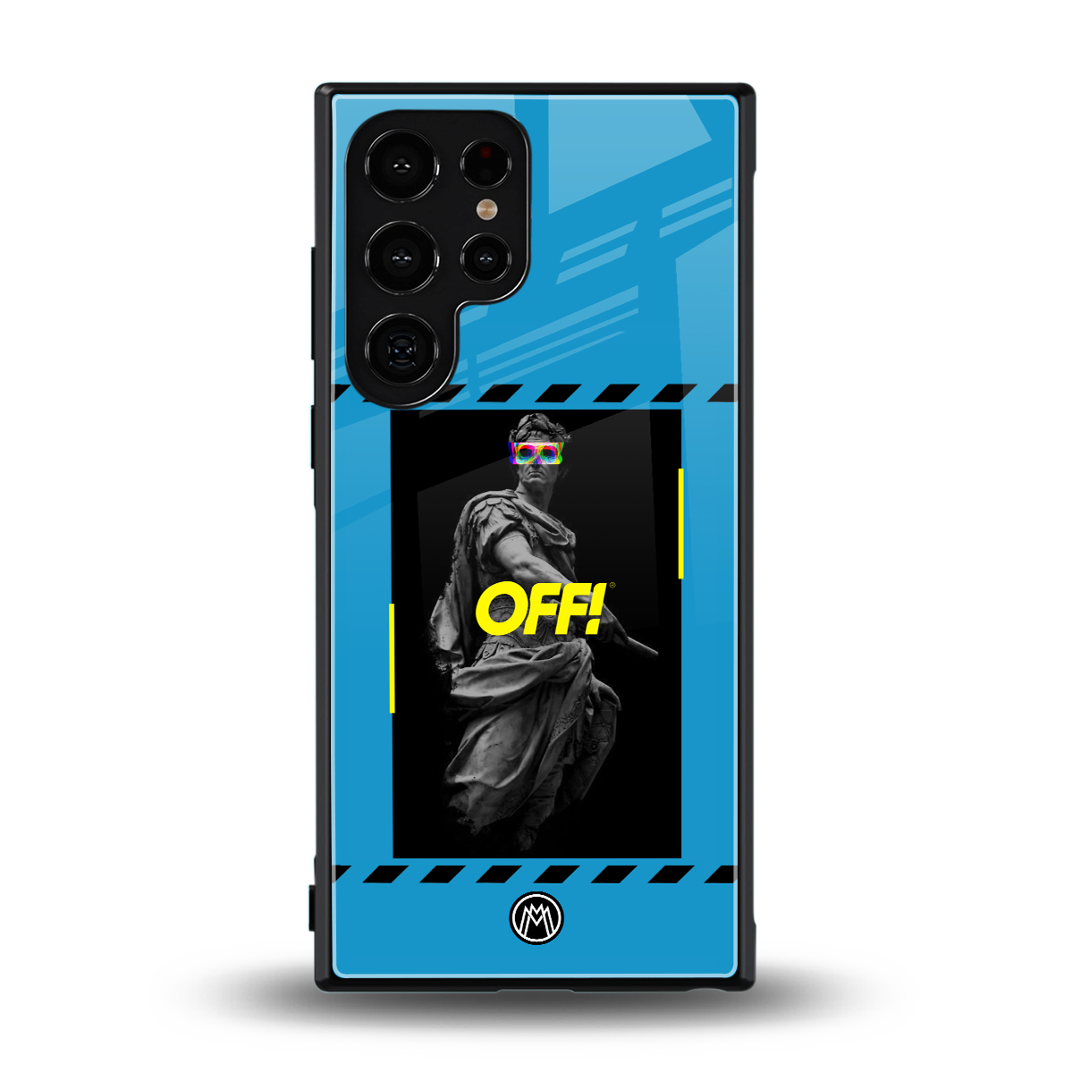groovy caesar back phone cover | glass case for samsung galaxy s23 ultra