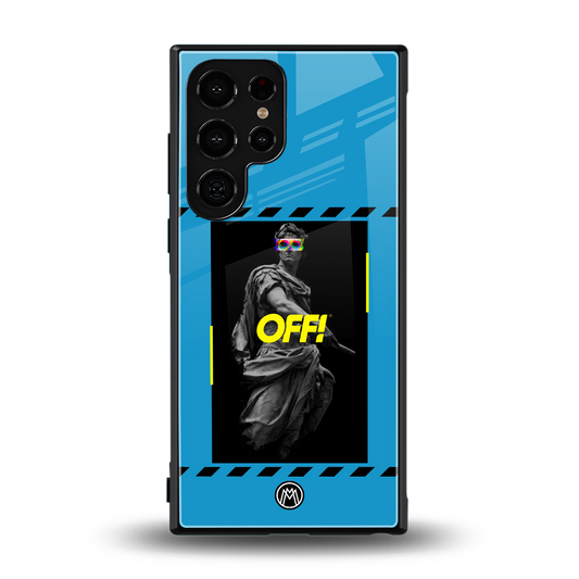 groovy caesar back phone cover | glass case for samsung galaxy s23 ultra