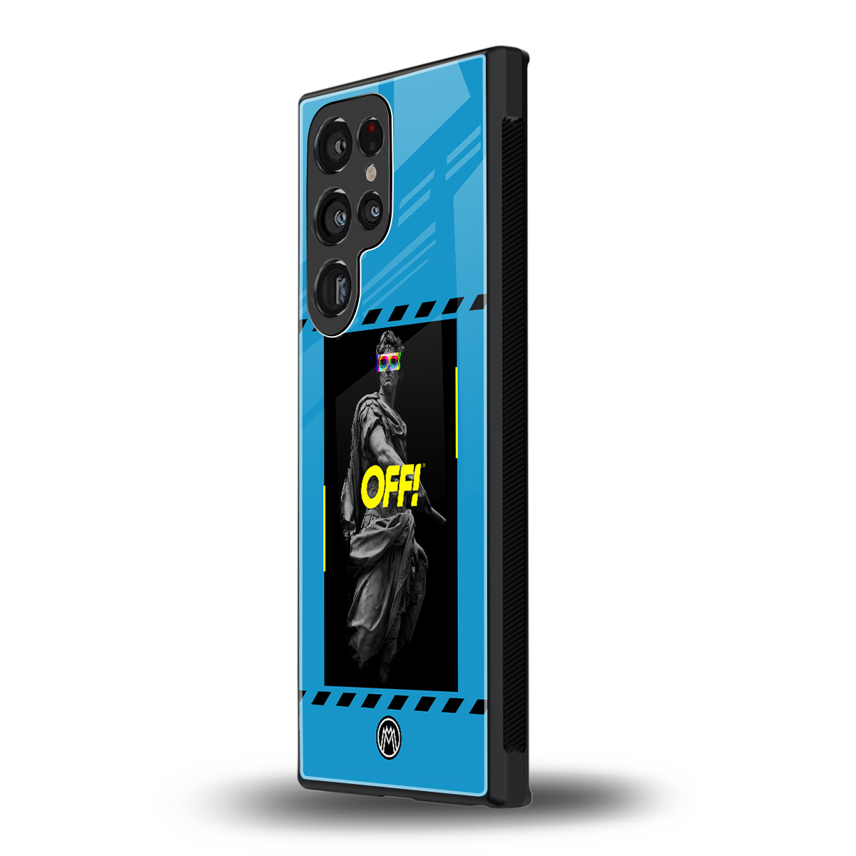 groovy caesar back phone cover | glass case for samsung galaxy s23 ultra