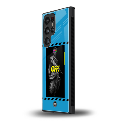 groovy caesar back phone cover | glass case for samsung galaxy s23 ultra