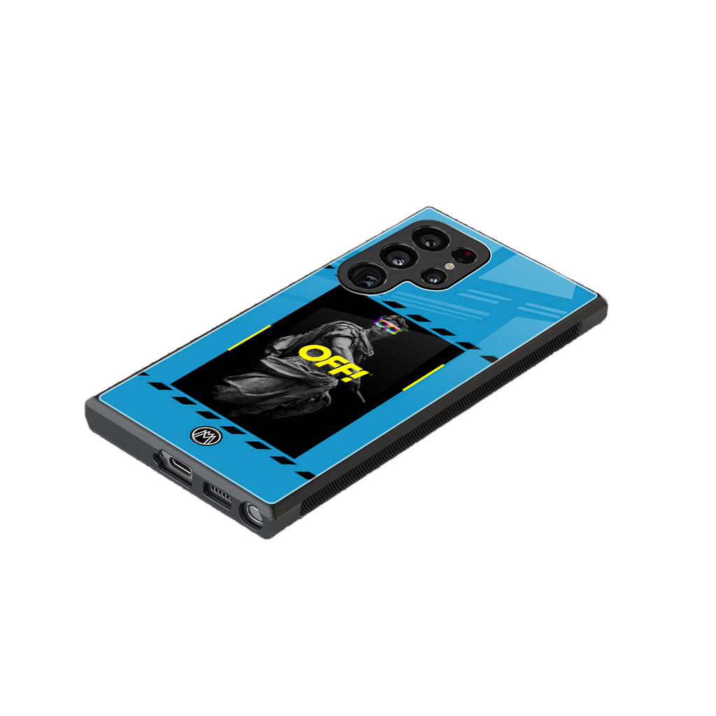 groovy caesar back phone cover | glass case for samsung galaxy s23 ultra