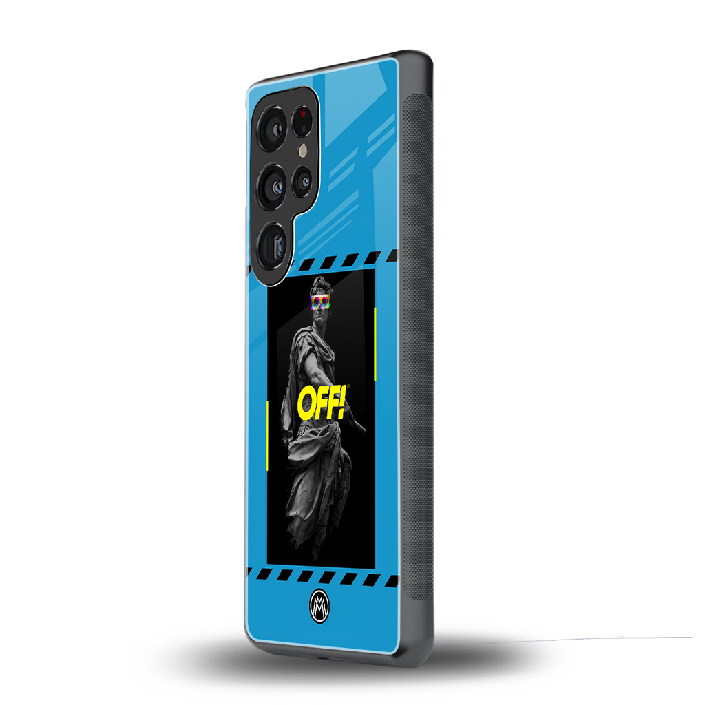groovy caesar back phone cover | glass case for samsung galaxy s25 ultra