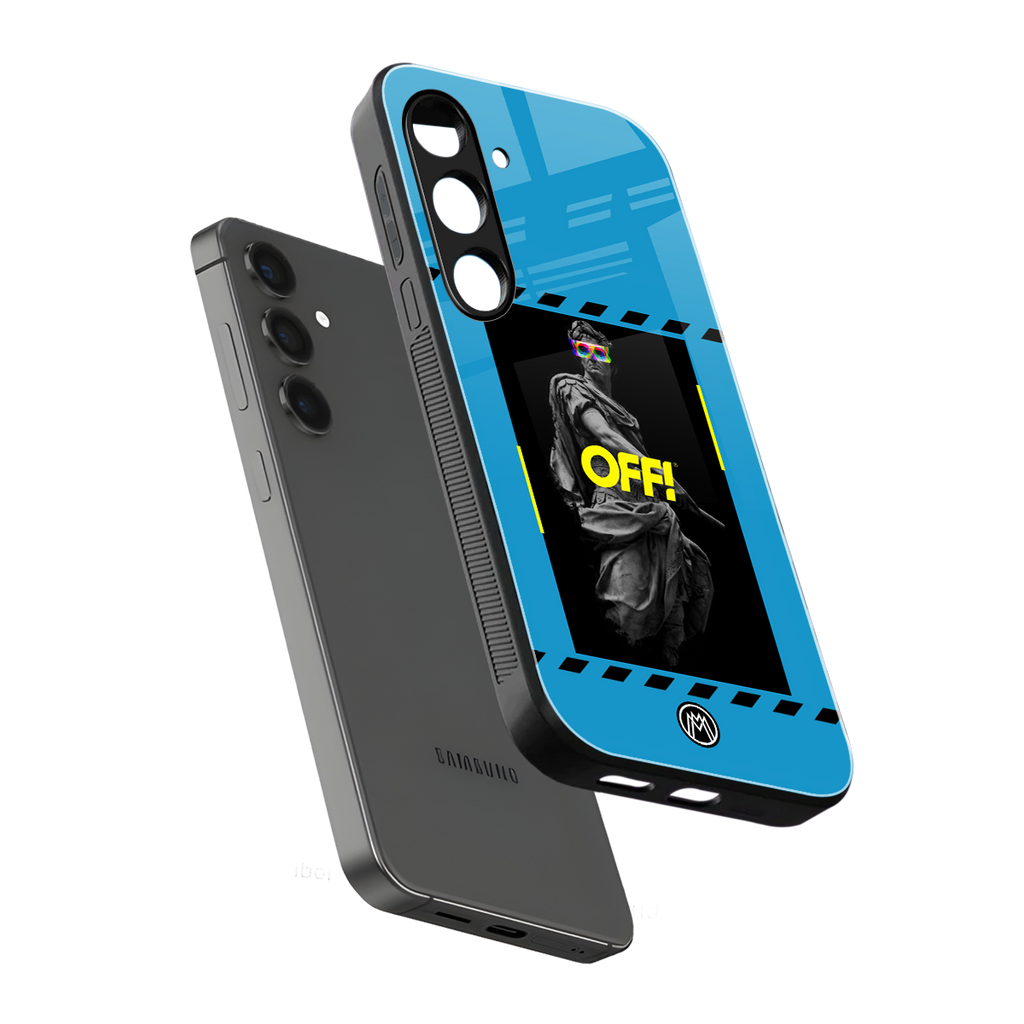 groovy caesar back phone cover | glass case for samsung galaxy s23 plus