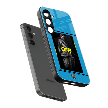 groovy caesar back phone cover | glass case for samsung galaxy s24 fe