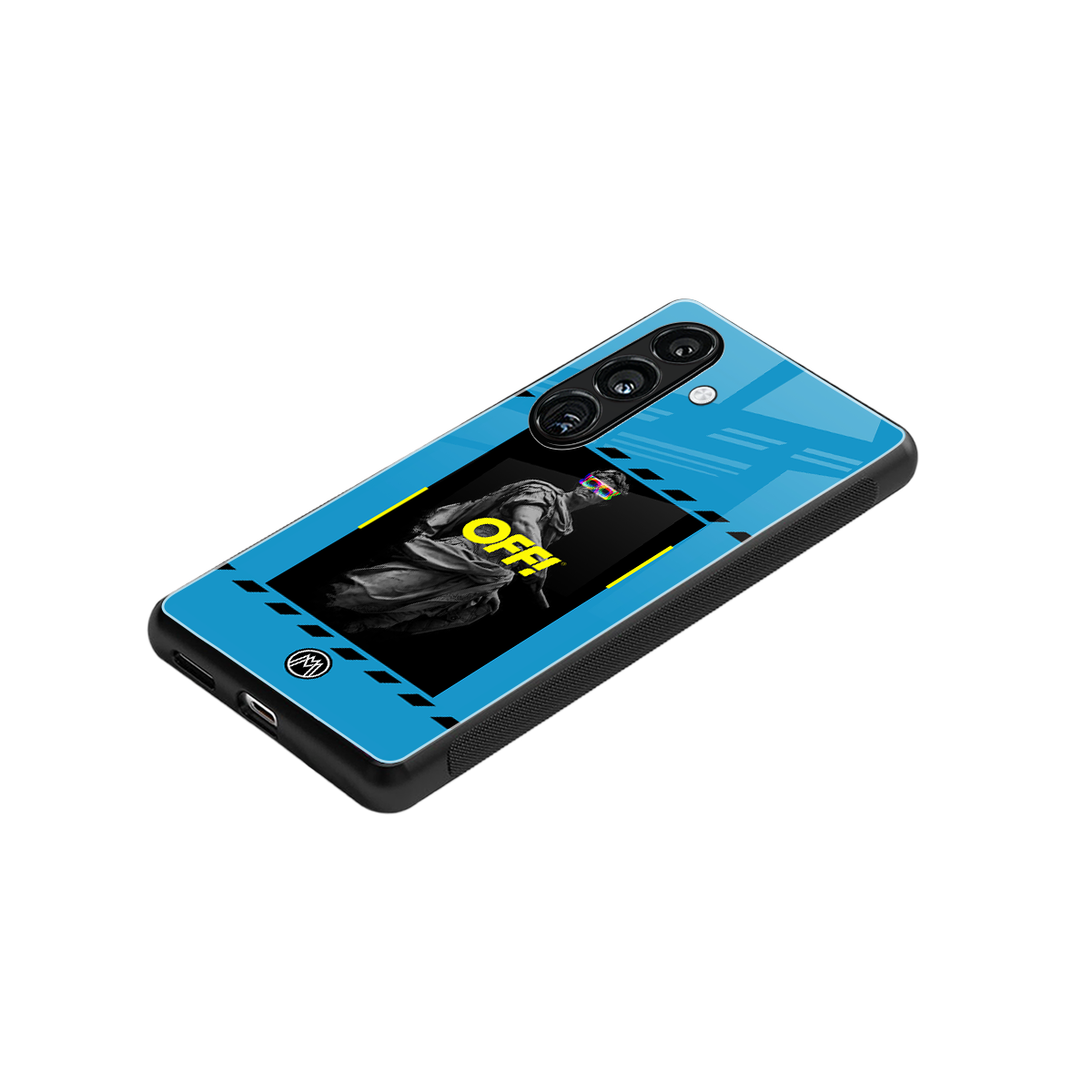 groovy caesar back phone cover | glass case for samsung galaxy s24 fe