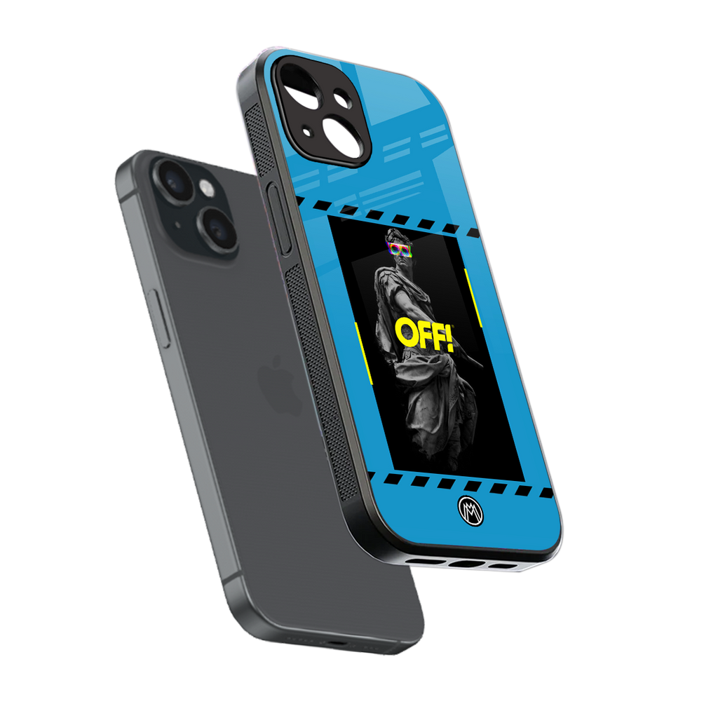 groovy caesar back phone cover | glass case for iphone 15
