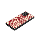groovy red cream pattern back phone cover | glass case for nothing phone 1