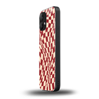 groovy red cream pattern back phone cover | glass case for nothing phone 2