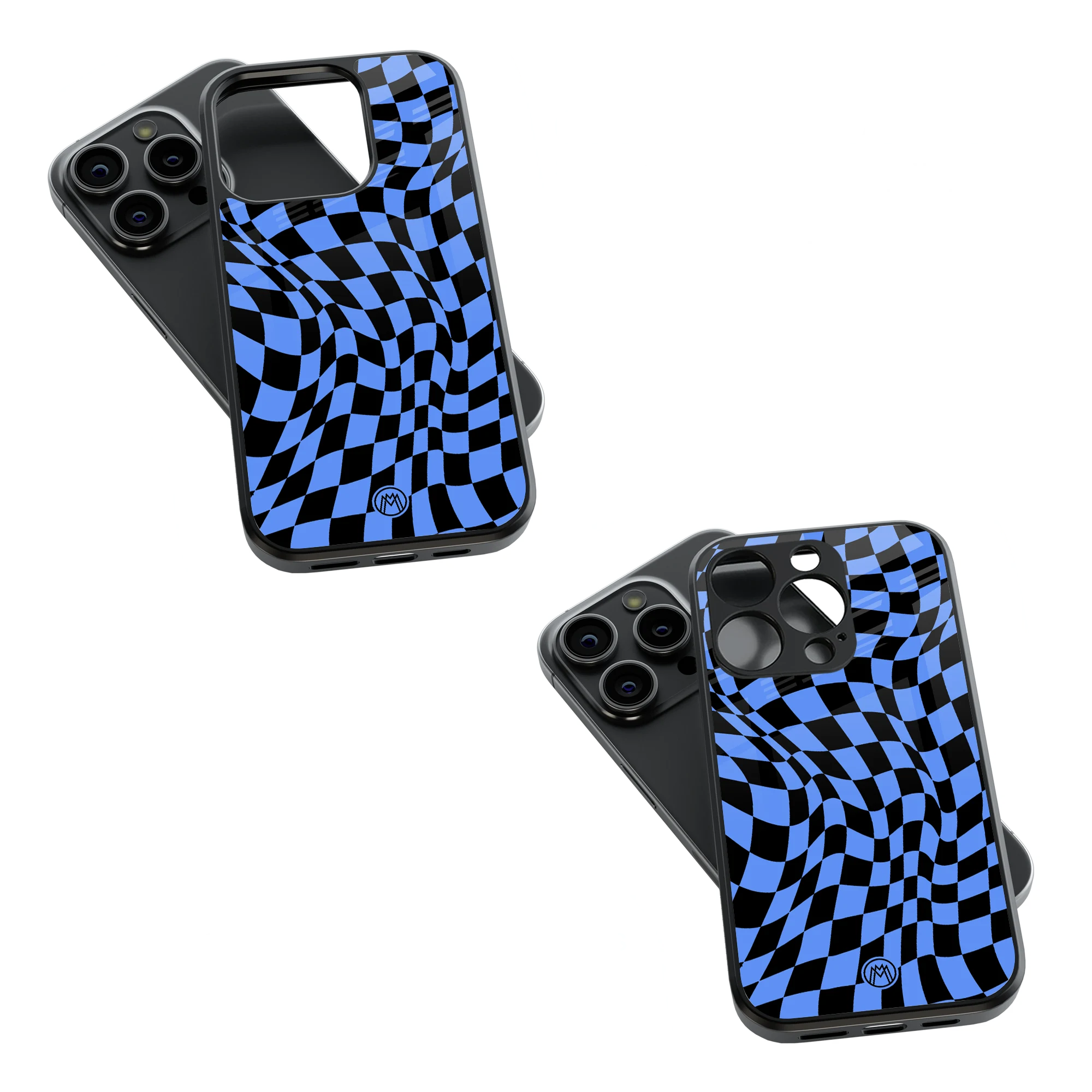 Trendy Glass Back Mobile Case for iPhone, Samsung, Redmi, OnePlus, Google Pixel, Motorola