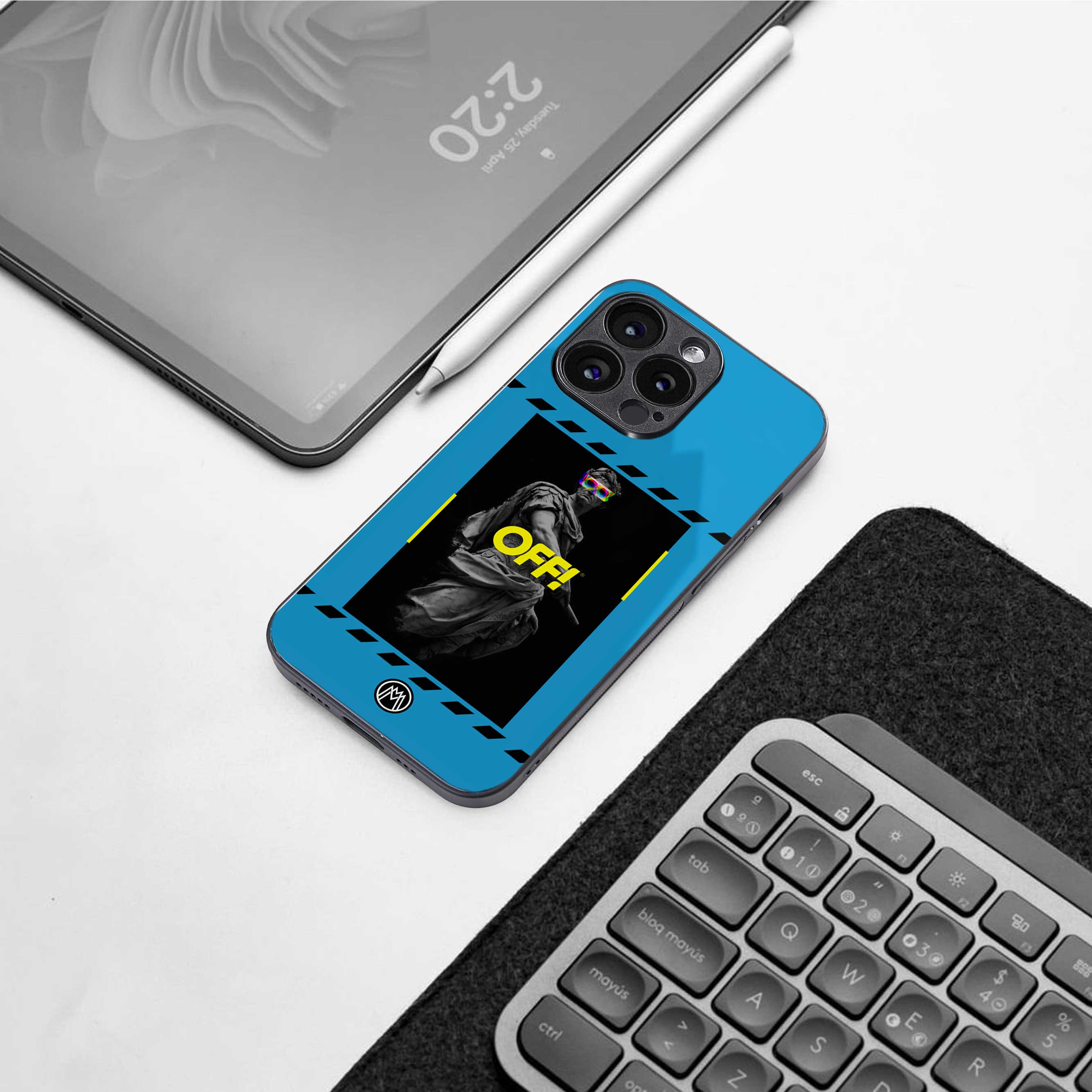 groovy caesar back phone cover | glass case for nothing phone 1