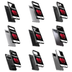 Durable Glass Back Mobile Case for iPhone, Samsung, OnePlus, Google Pixel, Redmi, Vivo, Oppo