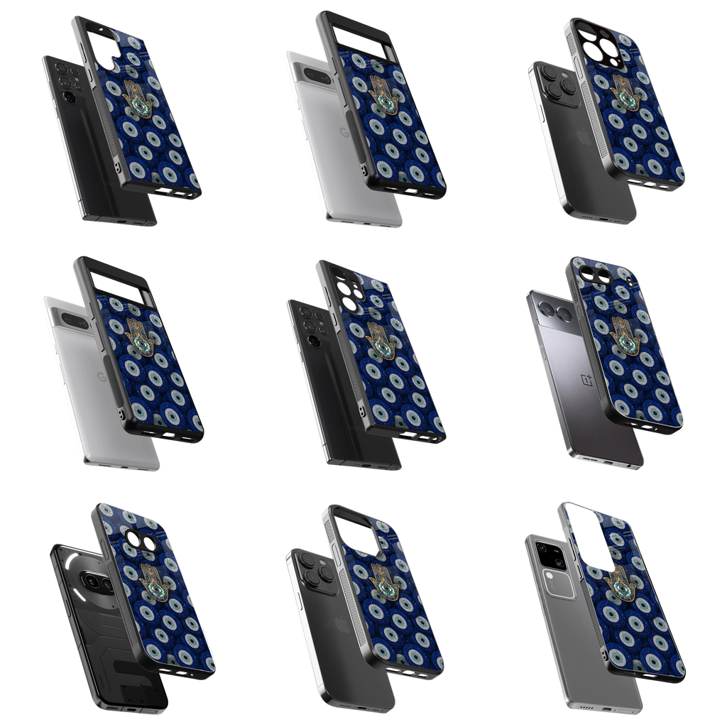Durable Glass Back Mobile Case for iPhone, Samsung, OnePlus, Google Pixel, Redmi, Vivo, Oppo