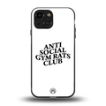 gym rats club back phone cover | glass case for iphone 13 mini